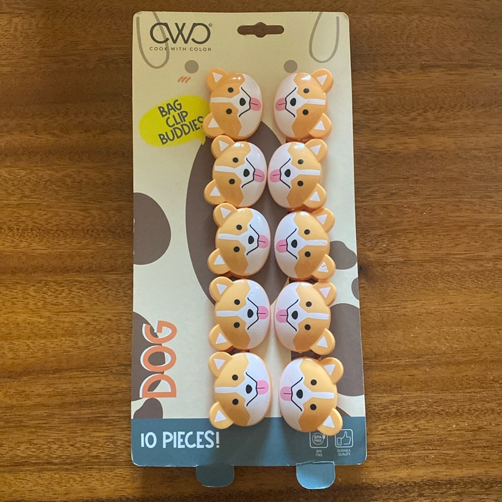 CWC 10 Piece Bag Clip Buddies: Dog